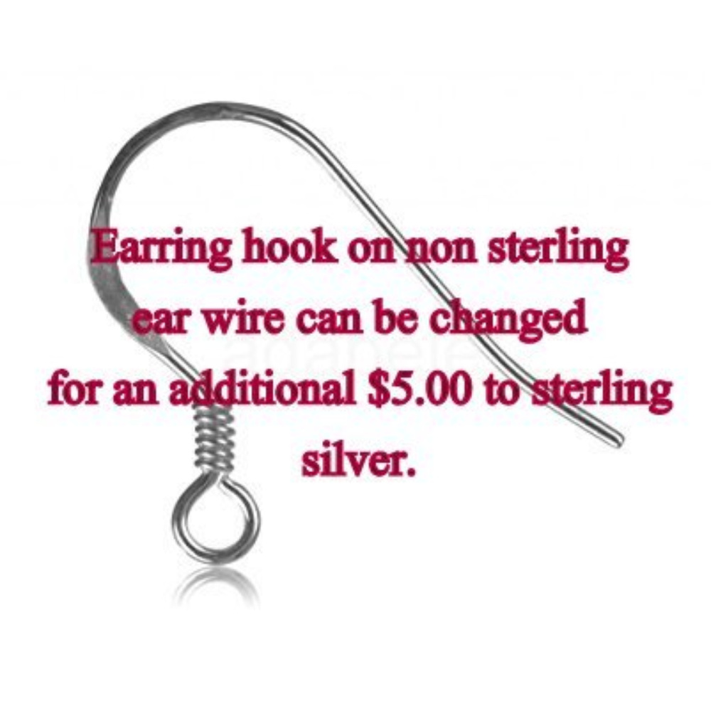 sterling silver ear wire